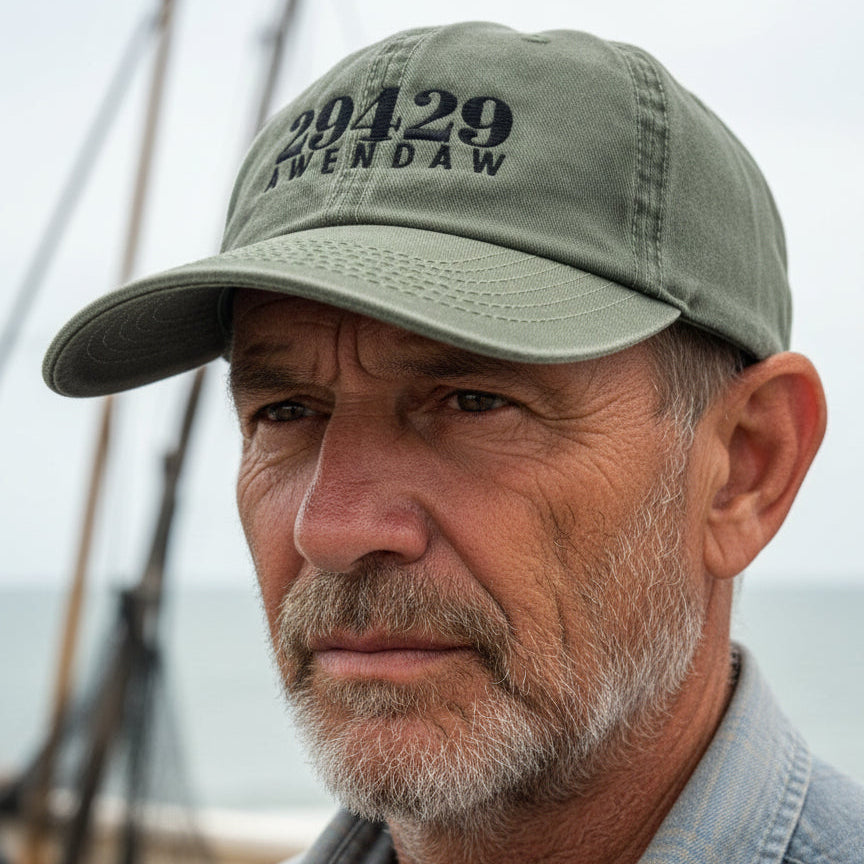 29429 embroidered on olive drab hat