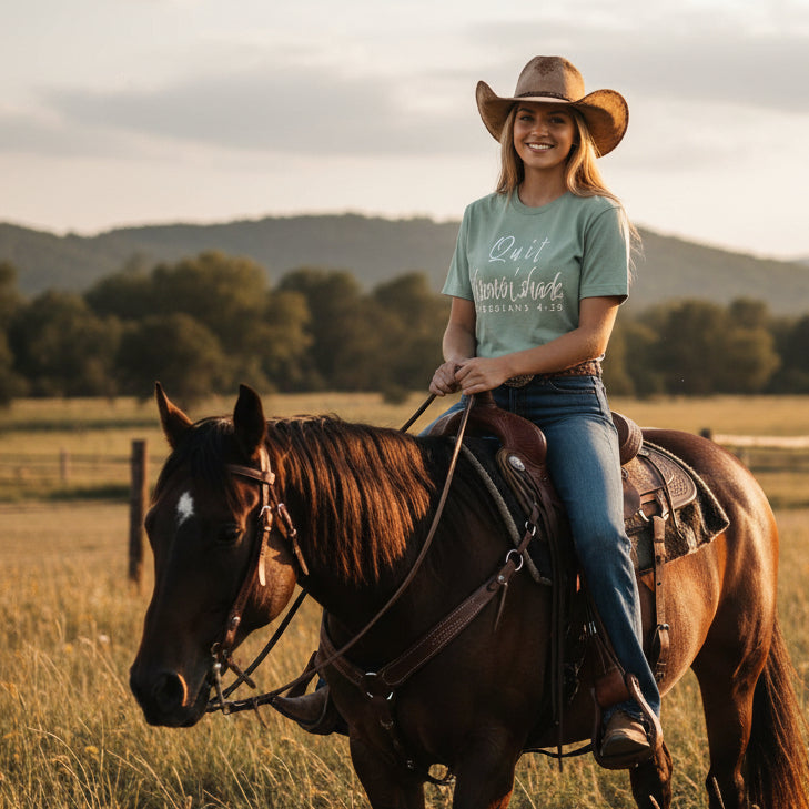 Quit Throwin' Shade Faith Statement T-Shirt
