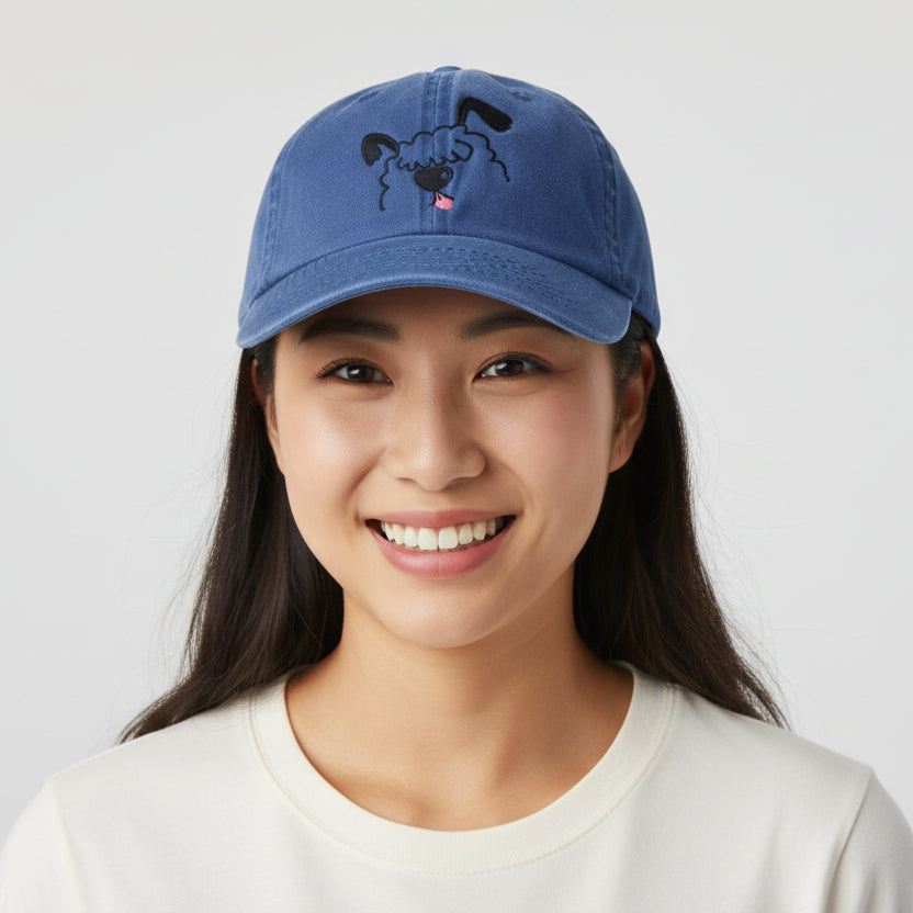 Bean on 6 Panel Pigment Dyed Cotton Twill Cap