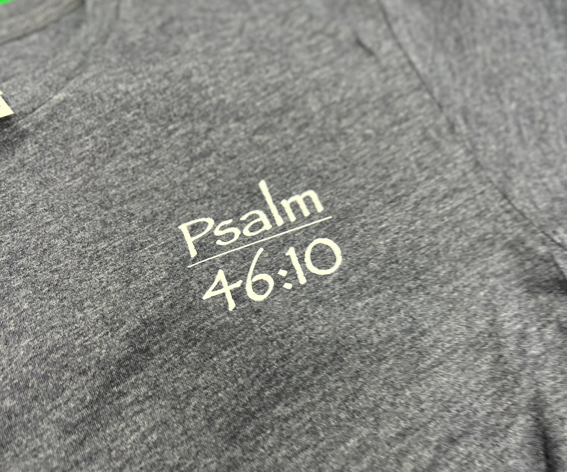 Psalm 46:10 Pre-Shrunk Long Sleeve 'Heart on My Sleeve' T-Shirt