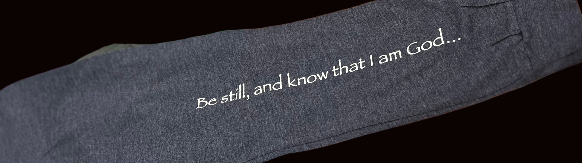 Psalm 46:10 Pre-Shrunk Long Sleeve 'Heart on My Sleeve' T-Shirt