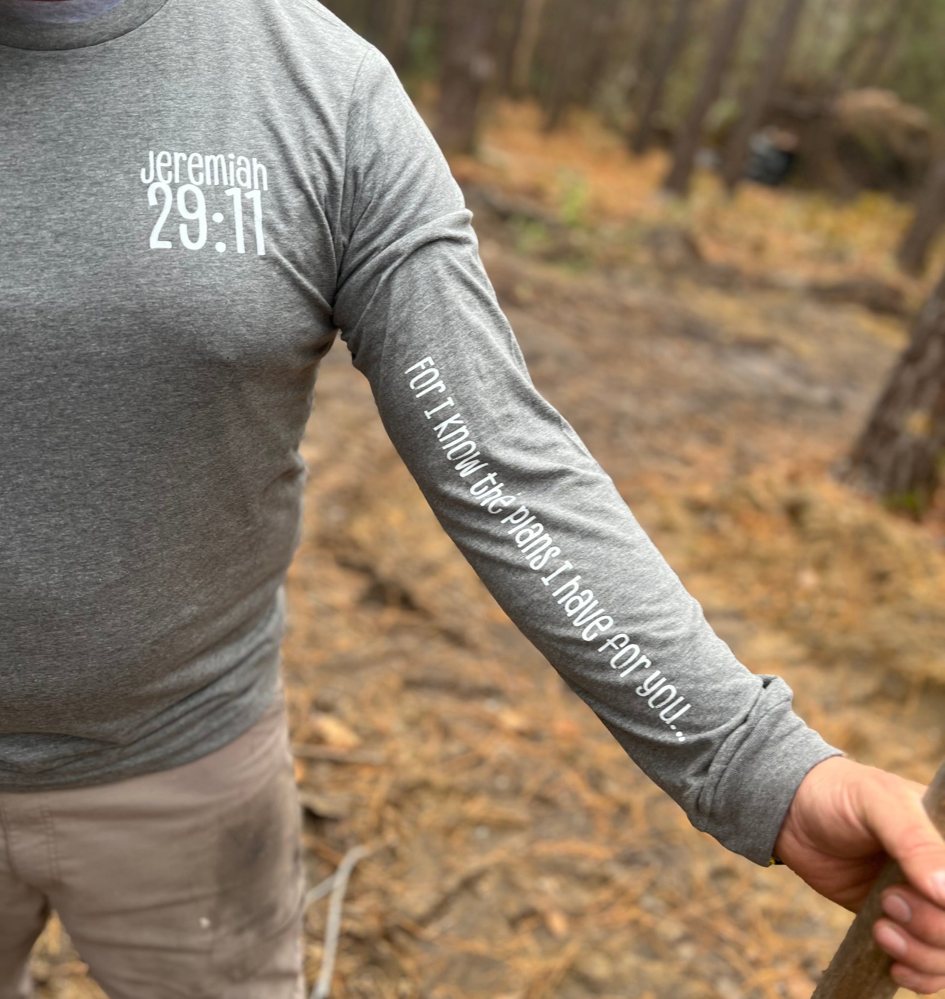 Jeremiah 29:11 Long Sleeve Pre-Shrunk "Heart on My Sleeve" Clothing Line