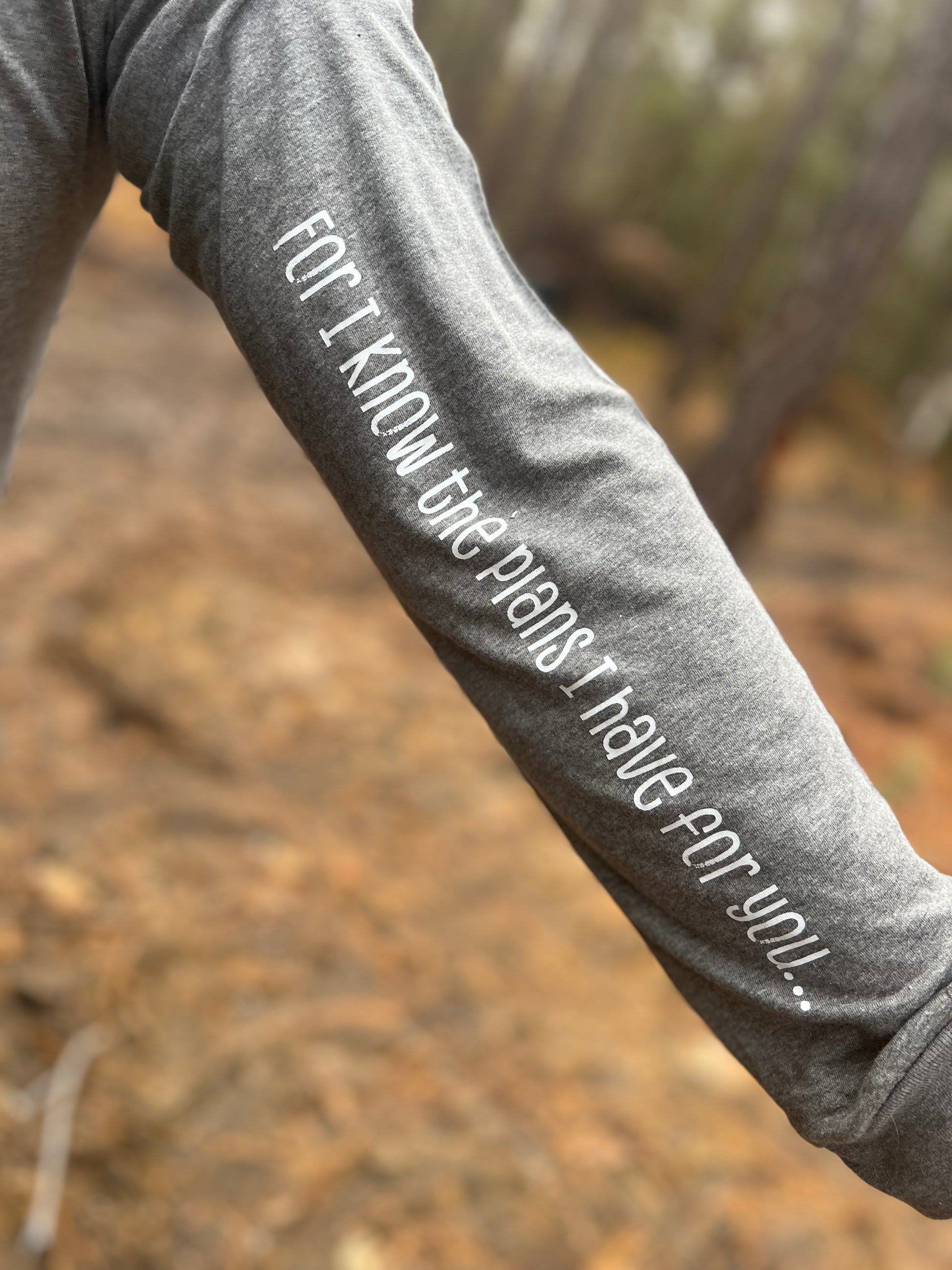 Jeremiah 29:11 Long Sleeve Pre-Shrunk "Heart on My Sleeve" Clothing Line