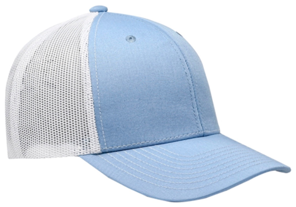 Winston, Church and Hill on 6 Panel Structured Poly/Cotton Front Mesh Back Hat