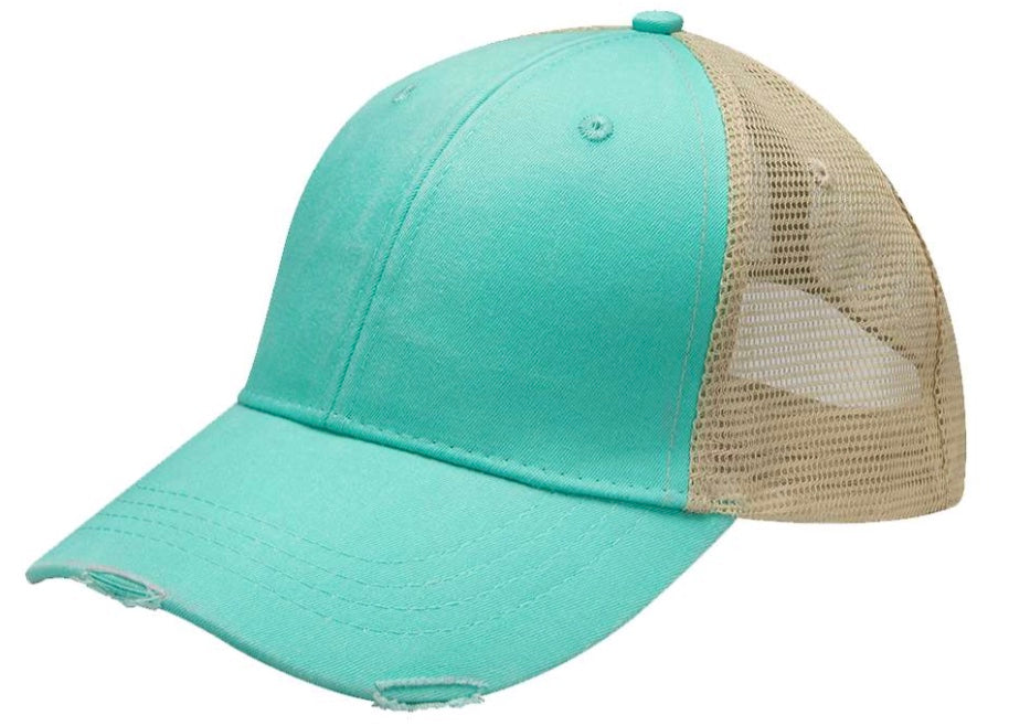 29466 Mount Pleasant Embroidered on Distressed Cap