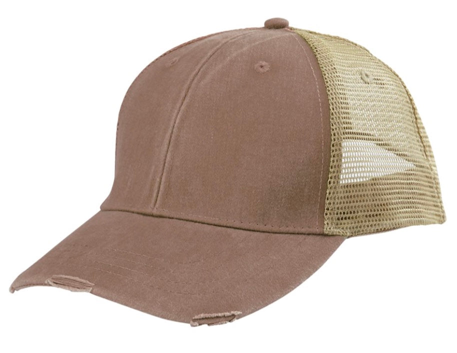 29466 Mount Pleasant Embroidered on Distressed Cap