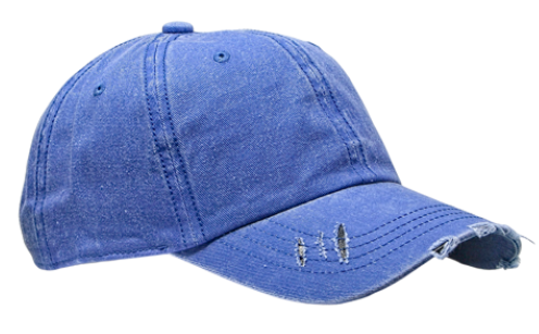 Royal Distressed Unstructured Cap Hat
