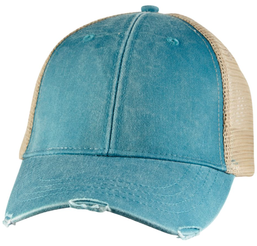 Duncan on Distressed Trucker Hat