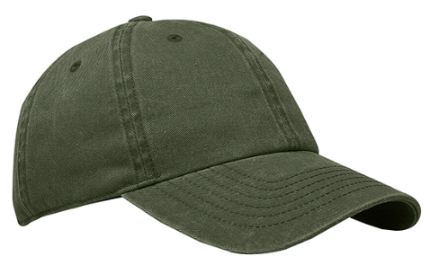 Bean on 6 Panel Pigment Dyed Cotton Twill Cap