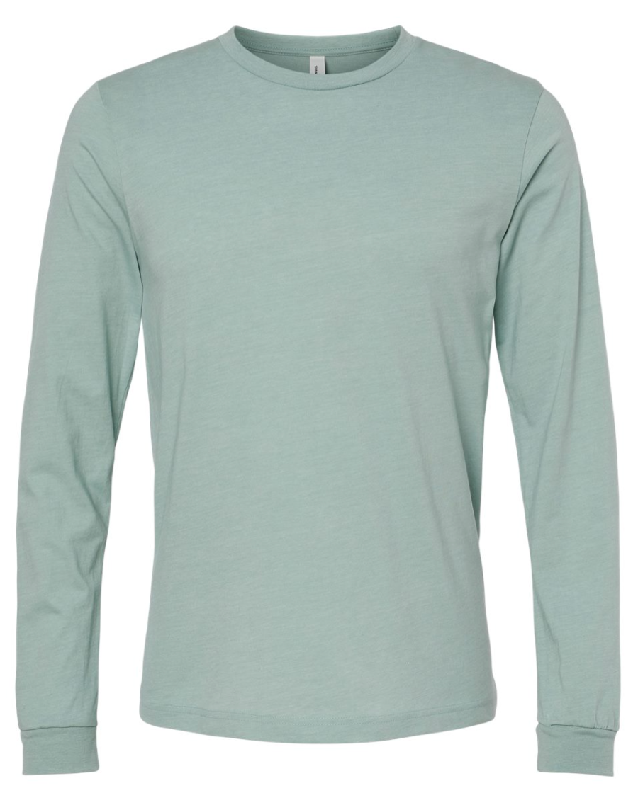 Ephesians 6:11 Long Sleeve Pre-Shrunk 'Heart on My Sleeve' Tee