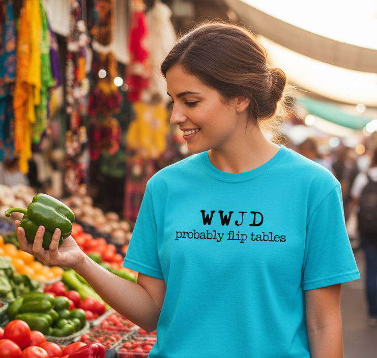 WWJD - Probably Flip Tables Tee
