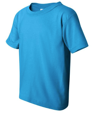 Embroidered "Mike" on Youth Kiwi Green Heavy Cotton Tee