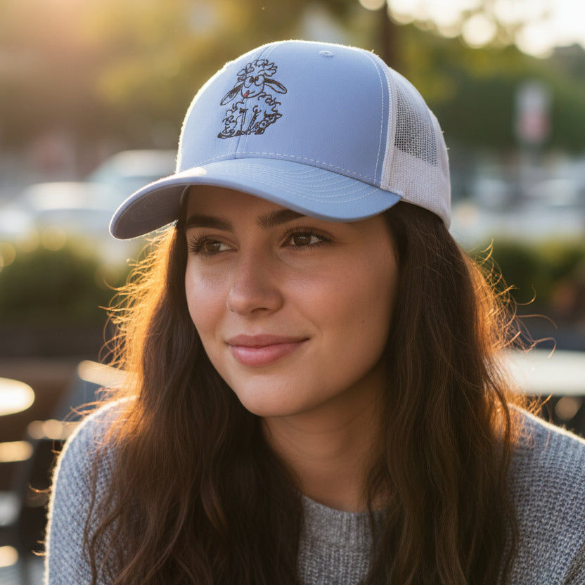 Moped on 6 Panel Structured Poly/Cotton Front w/ Mesh Back