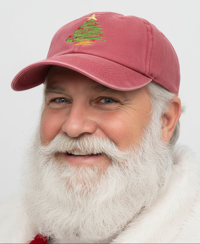 red_hat_with_embroidered_christmas_tree