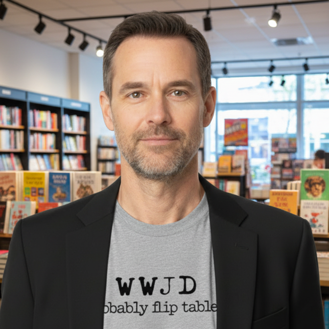wwjd probably flip tables on grey shirt