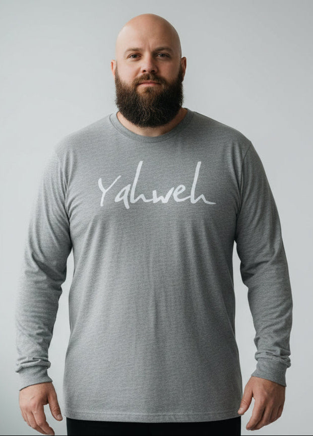 "Yahweh" on a Pre-Shrunk Unisex Long Sleeve Tee